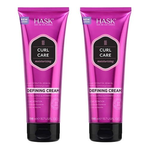 HASK Curl Care Moisturizing Defining Cream 198mL x 4 Bundle of 2