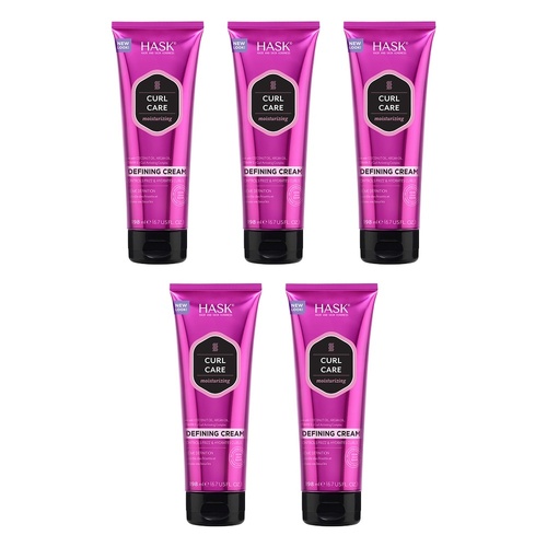 HASK Curl Care Moisturizing Defining Cream 198mL x 4 Bundle of 5