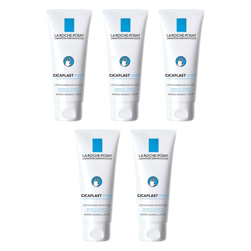 La Roche-Posay Cicaplast Mains Hand Barrier Cream 100mL Pack of 5