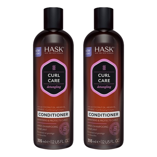 Hask Curl Care Detangling Conditioner 355mL Pack of 2