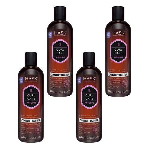 Hask Curl Care Detangling Conditioner 355mL Pack of 4