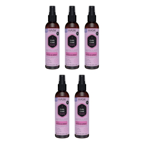 HASK Curl Care Detangling 5-in-1 Leave-In Spray 175mL Pack of 5