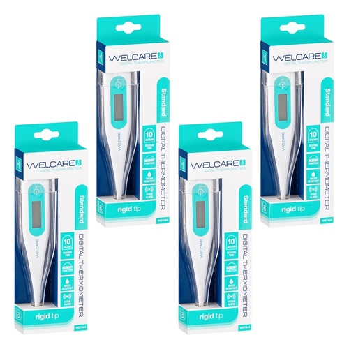 Welcare Digital Thermometer Standard x 10 Bundle of 4