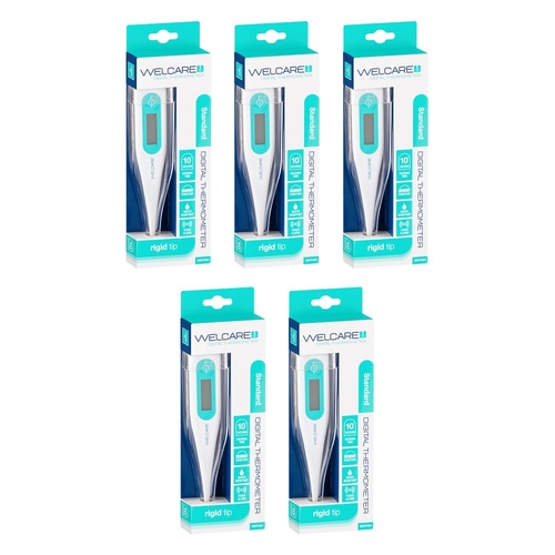 Welcare Digital Thermometer Standard x 10 Bundle of 5