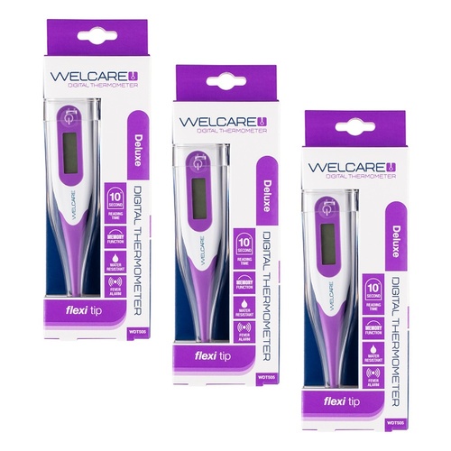 Welcare Digital Thermometer WDT505 Pack of 3
