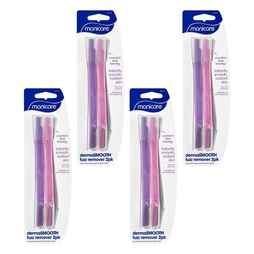 Manicare DermaSmooth Fuzz Remover 2 Pack Bundle of 4