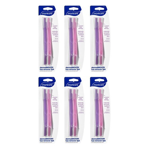 Manicare DermaSmooth Fuzz Remover 2 Pack Bundle of 6
