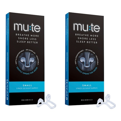 Mute Small Nasal Device 3 Pack Bundle of 2