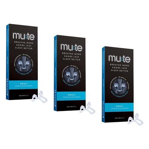 Mute Small Nasal Device 3 Pack Bundle of 3