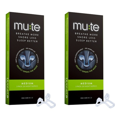 Mute Medium Nasal Device 3 Pack Bundle of 2