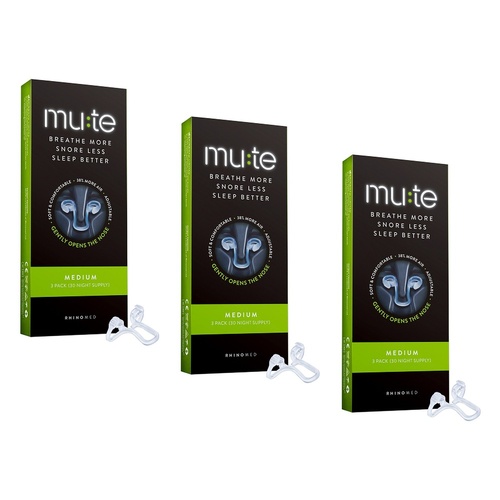 Mute Medium Nasal Device 3 Pack Bundle of 3