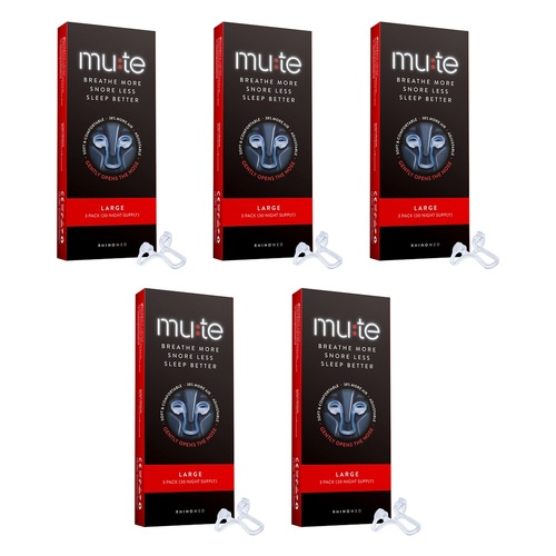 Mute Large Nasal Device 3 Pack Bundle of 5