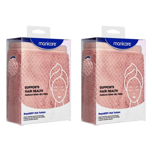 Manicare rapidDry Hair Turban Pack of 2