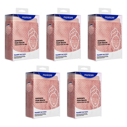 Manicare rapidDry Hair Turban Pack of 5