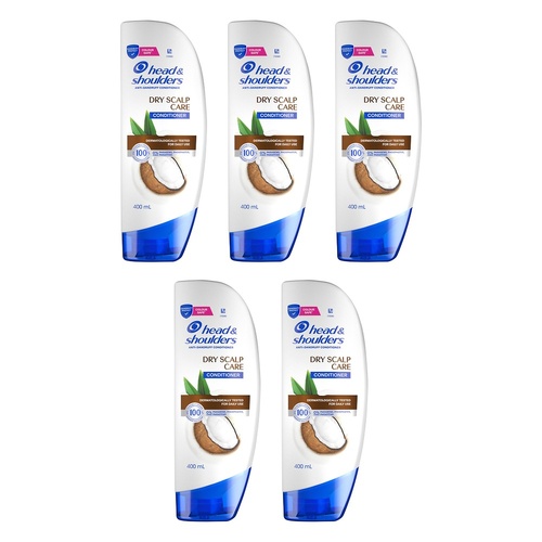 Head & Shoulders Dry Scalp Care Coconut Oil Anti Dandruff Conditioner Pack of 5