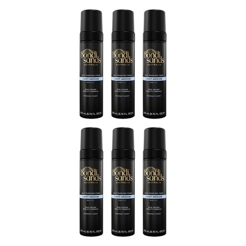 Bondi Sands Light/Medium Self Tanning Foam 200mL Pack of 6