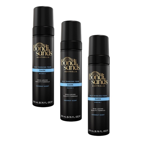 Bondi Sands Dark Self Tanning Foam 200mL Pack of 3
