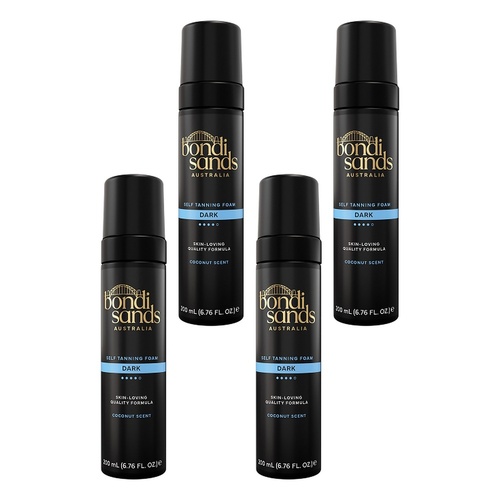 Bondi Sands Dark Self Tanning Foam 200mL Pack of 4