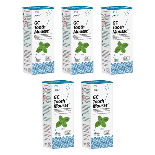 GC Tooth Mousse Mint 40g Pack of 5