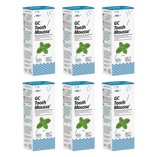 GC Tooth Mousse Mint 40g Pack of 6