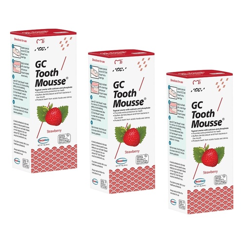 GC Tooth Mousse Strawberry 40g Pack of 3