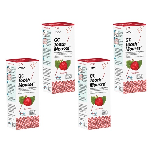 GC Tooth Mousse Strawberry 40g Pack of 4