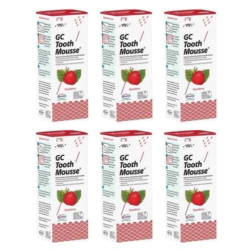 GC Tooth Mousse Strawberry 40g Pack of 6