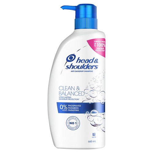 Head & Shoulders Clean & Balanced Anti-Dandruff Shampoo 660mL