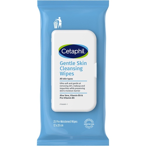 Cetaphil Gentle Skin Cleansing Wipes 25 Pack