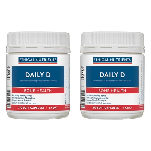 Ethical Nutrients Daily D 270 Capsules Pack of 2