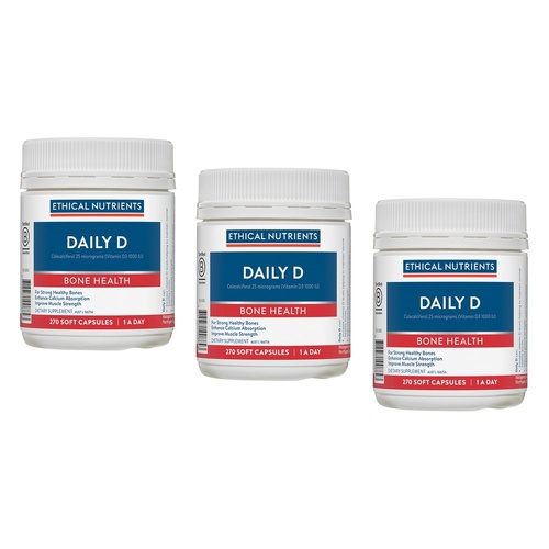 Ethical Nutrients Daily D 270 Capsules Pack of 3