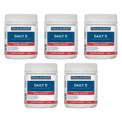 Ethical Nutrients Daily D 270 Capsules Pack of 5