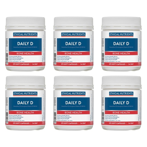 Ethical Nutrients Daily D 270 Capsules Pack of 6