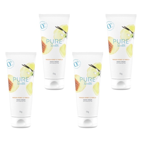 Gillette Venus Manuka Honey Vanilla Shave Cream 174g x 6 Bundle of 4