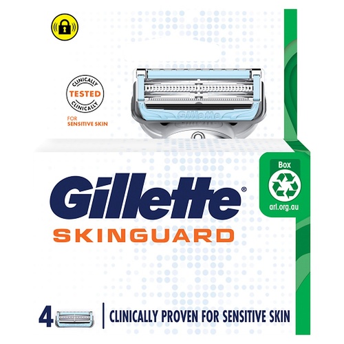 Gillette SkinGuard Blade Cartridge Refills 4 Pack