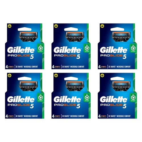 Gillette ProGlide5 Flexball Razor Blade Refills 4 Pack Bundle of 6