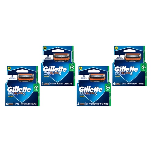 Gillette ProGlide5 Flexball Power Blade Refills 4 Pack Bundle of 4