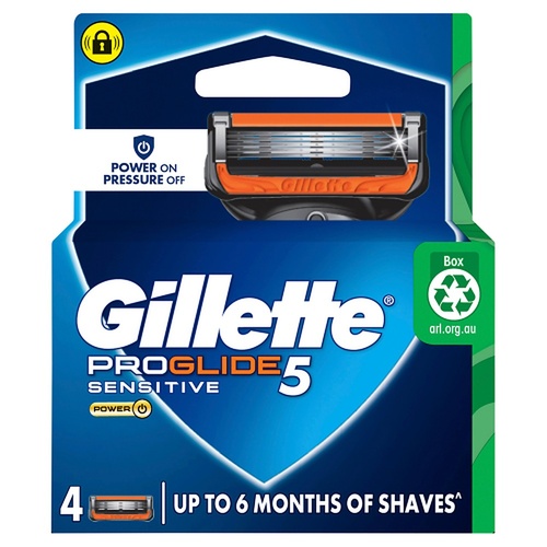 Gillette ProGlide5 Flexball Power Blade Refills 4 Pack