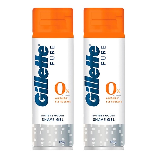 Gillette Pro Aqua Hydrating Shea Butter Shave Gel 195g Pack of 2