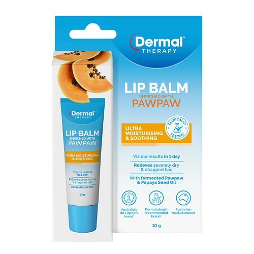Dermal Therapy Lip Balm Paw Paw 10g x 6