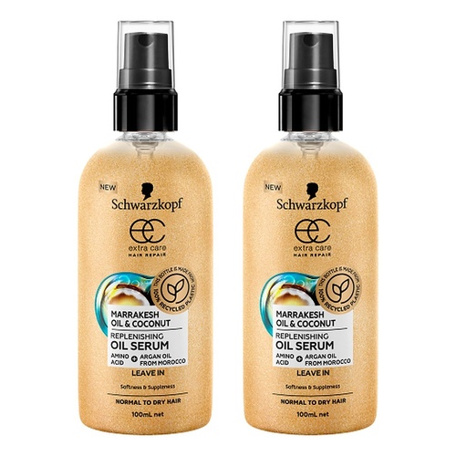 Schwarzkopf Extra Care Marrakesh Oil & Coconut Replenishing Oil Serum Pack of 2