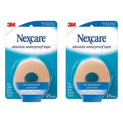 Nexcare Absolute Waterproof Tape Tan 38mm x 4.5m Pack of 2