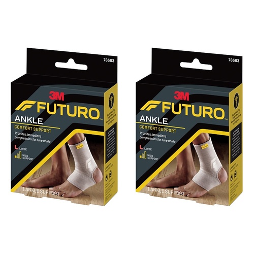 Futuro Comfort Ankle Support Large Pack of 2