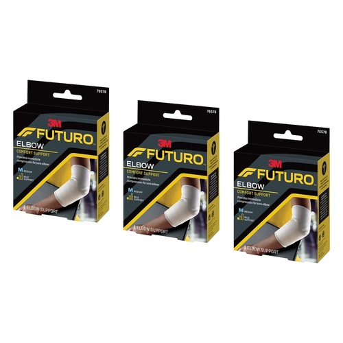 Futuro Comfort Elbow Support Medium Pack of 3