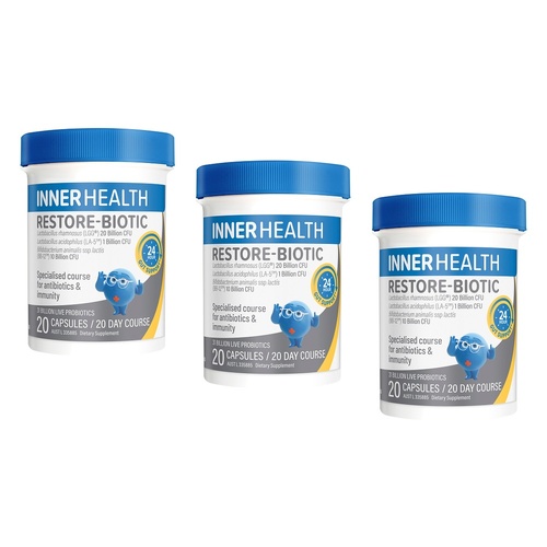Inner Health Restore-Biotic 20 Capsules Pack of 3