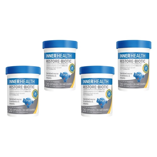 Inner Health Restore-Biotic 20 Capsules Pack of 4