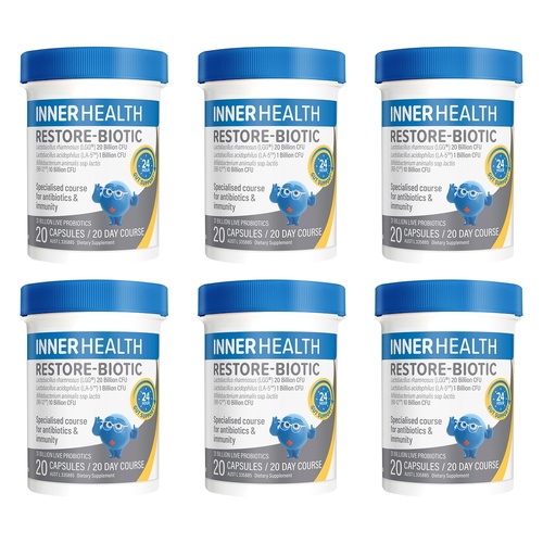 Inner Health Restore-Biotic 20 Capsules Pack of 6