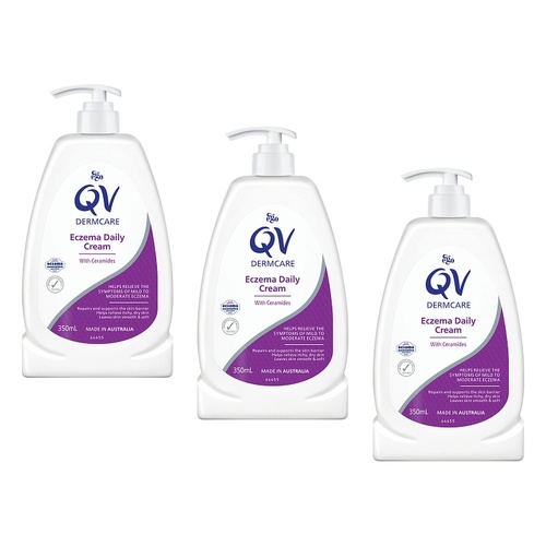 Ego QV Dermcare Eczema Daily Cream 350mL Pack of 3