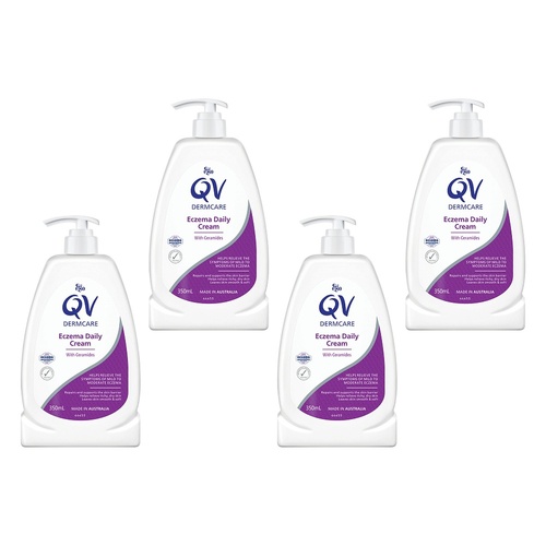 Ego QV Dermcare Eczema Daily Cream 350mL Pack of 4