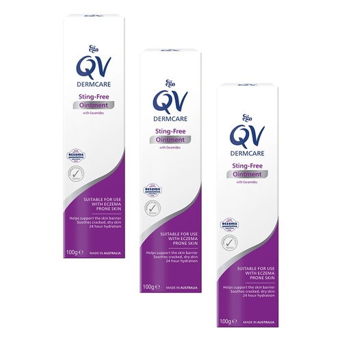 Ego Dermatological Sting-Free Soothing Ointment 100g Pack of 3